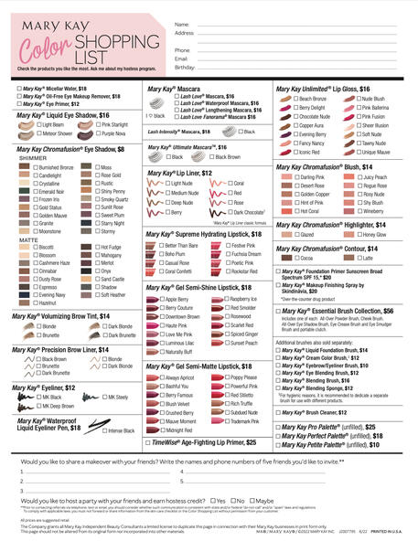 Color Checklist